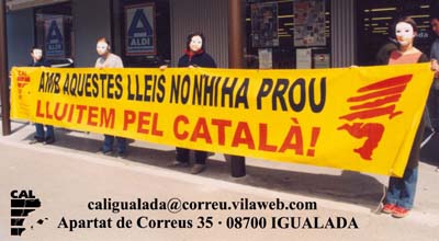 La CAL davant els supermercats Aldi